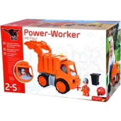 BIG Power-Worker Müllwagen + Figur, Spielfahrzeug -Trendiger Spielzeugladen BIG Power Worker M llwagen Figur Spielfahrzeug@@1788621 3
