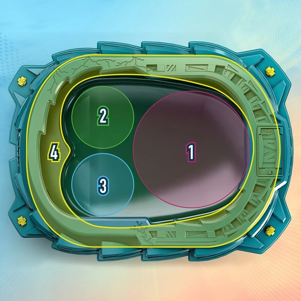 Hasbro Beyblade Burst QuadStrike Light Ignite Battle Set, Geschicklichkeitsspiel 7 Hasbro Beyblade Burst QuadStrike Light Ignite Battle Set, Geschicklichkeitsspiel – Bild 7