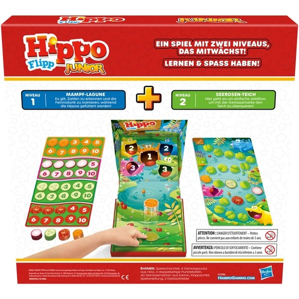 Hasbro Hippo Flipp Junior, Brettspiel 4 Hasbro Hippo Flipp Junior, Brettspiel – Bild 4
