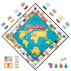 Hasbro Monopoly Reise Um Die Welt, Brettspiel -Trendiger Spielzeugladen Hasbro Monopoly Reise um die Welt Brettspiel@@1858540 5