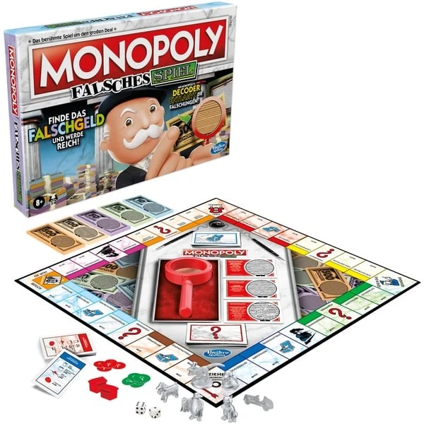 Hasbro Monopoly Falsches Spiel, Brettspiel 1 Hasbro Monopoly Falsches Spiel, Brettspiel