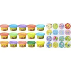 Hasbro Play-Doh Partyknete Mit Stickern, Kneten