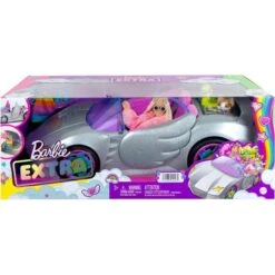 Mattel Barbie Extra Glitzer-Cabrio, Spielfahrzeug -Trendiger Spielzeugladen Mattel Barbie Extra Glitzer Cabrio Spielfahrzeug@@1806314 9