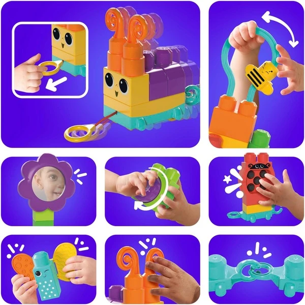 Mattel MEGA BLOKS Rollspaß Raupenzug, Konstruktionsspielzeug 4 Mattel MEGA BLOKS Rollspaß Raupenzug, Konstruktionsspielzeug – Bild 4