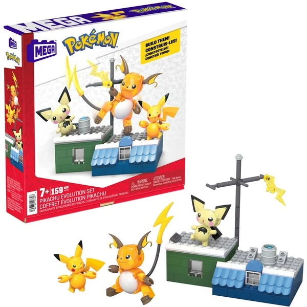 Mattel MEGA Pokémon Pikachu Evolution Set, Konstruktionsspielzeug 1 Mattel MEGA Pokémon Pikachu Evolution Set, Konstruktionsspielzeug