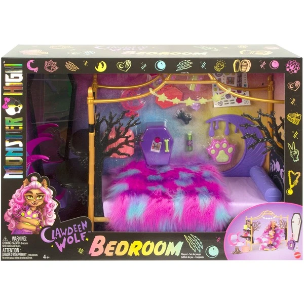 Mattel Monster High Clawdeen Wolfs Schlafzimmer, Kulisse 5 Mattel Monster High Clawdeen Wolfs Schlafzimmer, Kulisse – Bild 5