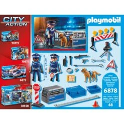 PLAYMOBIL 6878 City Action Polizei-Straßensperre, Konstruktionsspielzeug -Trendiger Spielzeugladen PLAYMOBIL 6878 City Action Polizei Stra ensperre Konstruktionsspielzeug@@1249188 6