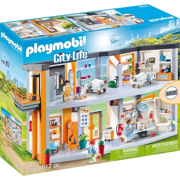 PLAYMOBIL 70190 City Life Großes Krankenhaus Mit Einrichtung, Konstruktionsspielzeug 1 PLAYMOBIL 70190 City Life Großes Krankenhaus Mit Einrichtung, Konstruktionsspielzeug