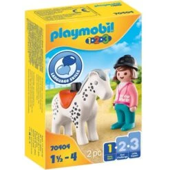 PLAYMOBIL 70404 1.2.3 Reiterin Mit Pferd, Konstruktionsspielzeug