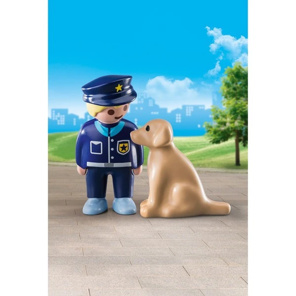 PLAYMOBIL 70408 1.2.3 Polizist Mit Hund, Konstruktionsspielzeug 2 PLAYMOBIL 70408 1.2.3 Polizist Mit Hund, Konstruktionsspielzeug – Bild 2