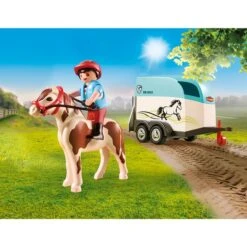 PLAYMOBIL 70511 Country PKW Mit Ponyanhänger, Konstruktionsspielzeug -Trendiger Spielzeugladen PLAYMOBIL 70511 Country PKW mit Ponyanh nger Konstruktionsspielzeug@@1682673 2