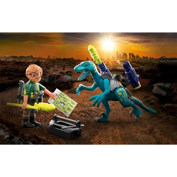 PLAYMOBIL 70629 Dino Rise Uncle Rob: Aufrüstung Zum Kampf, Konstruktionsspielzeug – Bild 2