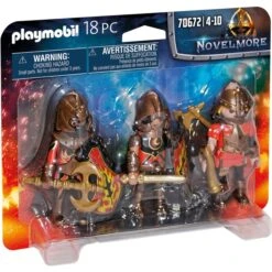 PLAYMOBIL 70672 Novelmore 3er Set Burnham Raiders, Konstruktionsspielzeug