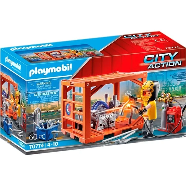 PLAYMOBIL 70774 City Action Containerfertigung, Konstruktionsspielzeug 1 PLAYMOBIL 70774 City Action Containerfertigung, Konstruktionsspielzeug