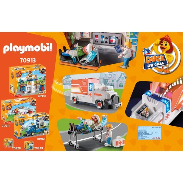 PLAYMOBIL 70913 DUCK ON CALL Notarzt Truck, Konstruktionsspielzeug 8 PLAYMOBIL 70913 DUCK ON CALL Notarzt Truck, Konstruktionsspielzeug – Bild 8