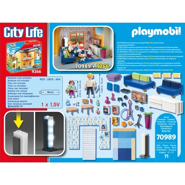 PLAYMOBIL 70989 City Life Wohnzimmer, Konstruktionsspielzeug 5 PLAYMOBIL 70989 City Life Wohnzimmer, Konstruktionsspielzeug – Bild 5