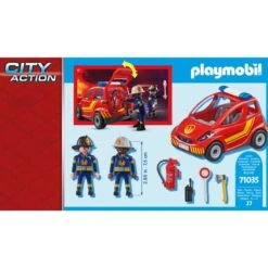 PLAYMOBIL 71035 City Action Feuerwehr Kleinwagen, Konstruktionsspielzeug -Trendiger Spielzeugladen PLAYMOBIL 71035 City Action Feuerwehr Kleinwagen Konstruktionsspielzeug@@1858233 4