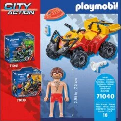 PLAYMOBIL 71040 Rettungsschwimmer-Quad, Konstruktionsspielzeug -Trendiger Spielzeugladen PLAYMOBIL 71040 Rettungsschwimmer Quad Konstruktionsspielzeug@@1888888 3