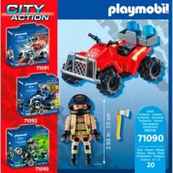 PLAYMOBIL 71090 City Action - Feuerwehr-Speed Quad, Konstruktionsspielzeug -Trendiger Spielzeugladen PLAYMOBIL 71090 City Action Feuerwehr Speed Quad Konstruktionsspielzeug@@1888893 4
