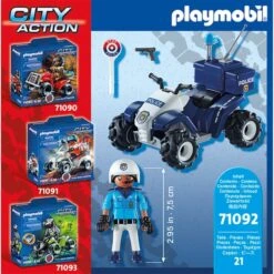 PLAYMOBIL 71092 City Action Polizei-Speed Quad, Konstruktionsspielzeug 9 PLAYMOBIL 71092 City Action Polizei-Speed Quad, Konstruktionsspielzeug -Trendiger Spielzeugladen PLAYMOBIL 71092 City Action Polizei Speed Quad Konstruktionsspielzeug@@1810069 4