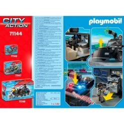PLAYMOBIL 71144 City Action SWAT-Geländefahrzeug, Konstruktionsspielzeug -Trendiger Spielzeugladen PLAYMOBIL 71144 City Action SWAT Gel ndefahrzeug Konstruktionsspielzeug@@1888956 8