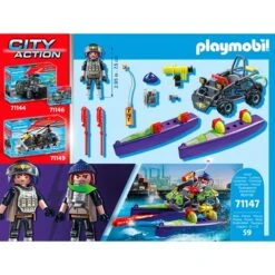 PLAYMOBIL 71147 City Action SWAT-Multi-Terrain-Quad, Konstruktionsspielzeug -Trendiger Spielzeugladen PLAYMOBIL 71147 City Action SWAT Multi Terrain Quad Konstruktionsspielzeug@@1888946 7