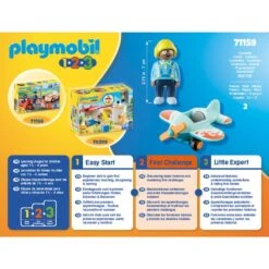 PLAYMOBIL 71159 1.2.3 Flugzeug, Konstruktionsspielzeug -Trendiger Spielzeugladen PLAYMOBIL 71159 1 2 3 Flugzeug Konstruktionsspielzeug@@1848028 4
