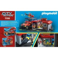 PLAYMOBIL 71193 City Action Mitnehm-Feuerwehrstation, Konstruktionsspielzeug -Trendiger Spielzeugladen PLAYMOBIL 71193 City Action Mitnehm Feuerwehrstation Konstruktionsspielzeug@@1849628 7