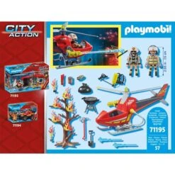 PLAYMOBIL 71195 City Action Feuerwehr-Hubschrauber, Konstruktionsspielzeug -Trendiger Spielzeugladen PLAYMOBIL 71195 City Action Feuerwehr Hubschrauber Konstruktionsspielzeug@@1849630 5