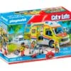 PLAYMOBIL 71202 City Life - Rettungswagen Mit Licht Und Sound, Konstruktionsspielzeug