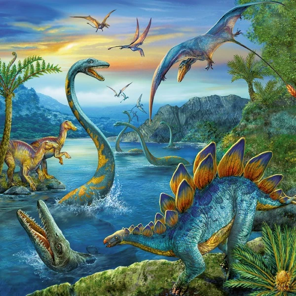 Ravensburger Faszination Dinosaurier, Puzzle 2 Ravensburger Faszination Dinosaurier, Puzzle – Bild 2