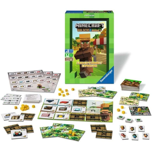 Ravensburger Minecraft Builders & Biomes Expansion, Brettspiel 2 Ravensburger Minecraft Builders & Biomes Expansion, Brettspiel – Bild 2