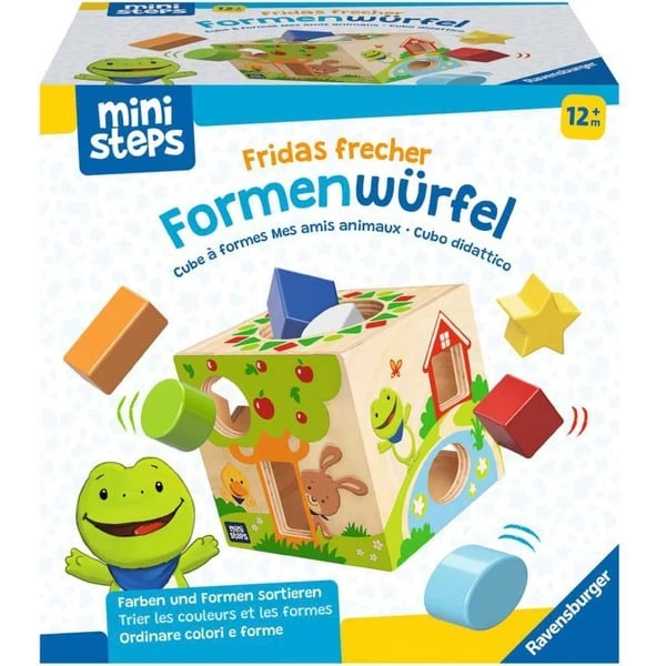 Ravensburger Ministeps: Fridas Frecher Formenwürfel, Geschicklichkeitsspiel 1 Ravensburger Ministeps: Fridas Frecher Formenwürfel, Geschicklichkeitsspiel