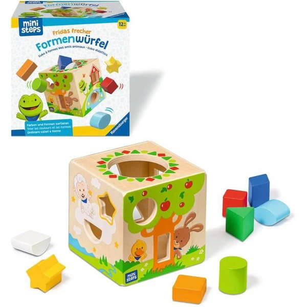 Ravensburger Ministeps: Fridas Frecher Formenwürfel, Geschicklichkeitsspiel 2 Ravensburger Ministeps: Fridas Frecher Formenwürfel, Geschicklichkeitsspiel – Bild 2