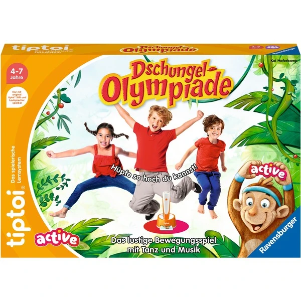 Ravensburger Tiptoi ACTIVE Dschungel-Olympiade, Brettspiel 2 Ravensburger Tiptoi ACTIVE Dschungel-Olympiade, Brettspiel – Bild 2