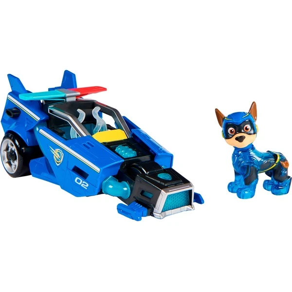 Spin Master Paw Patrol Mighty Kinofilm - Basis Fahrzeug Von Chase Mit Welpenfigur, Spielfahrzeug – Bild 2