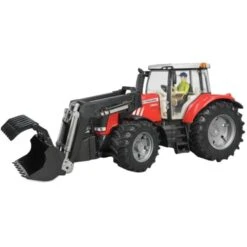 Bruder Massey Ferguson 7624 Mit Frontlader, Modellfahrzeug -Trendiger Spielzeugladen bruder Massey Ferguson 7624 mit Frontlader Modellfahrzeug@@1ssbz00t 2